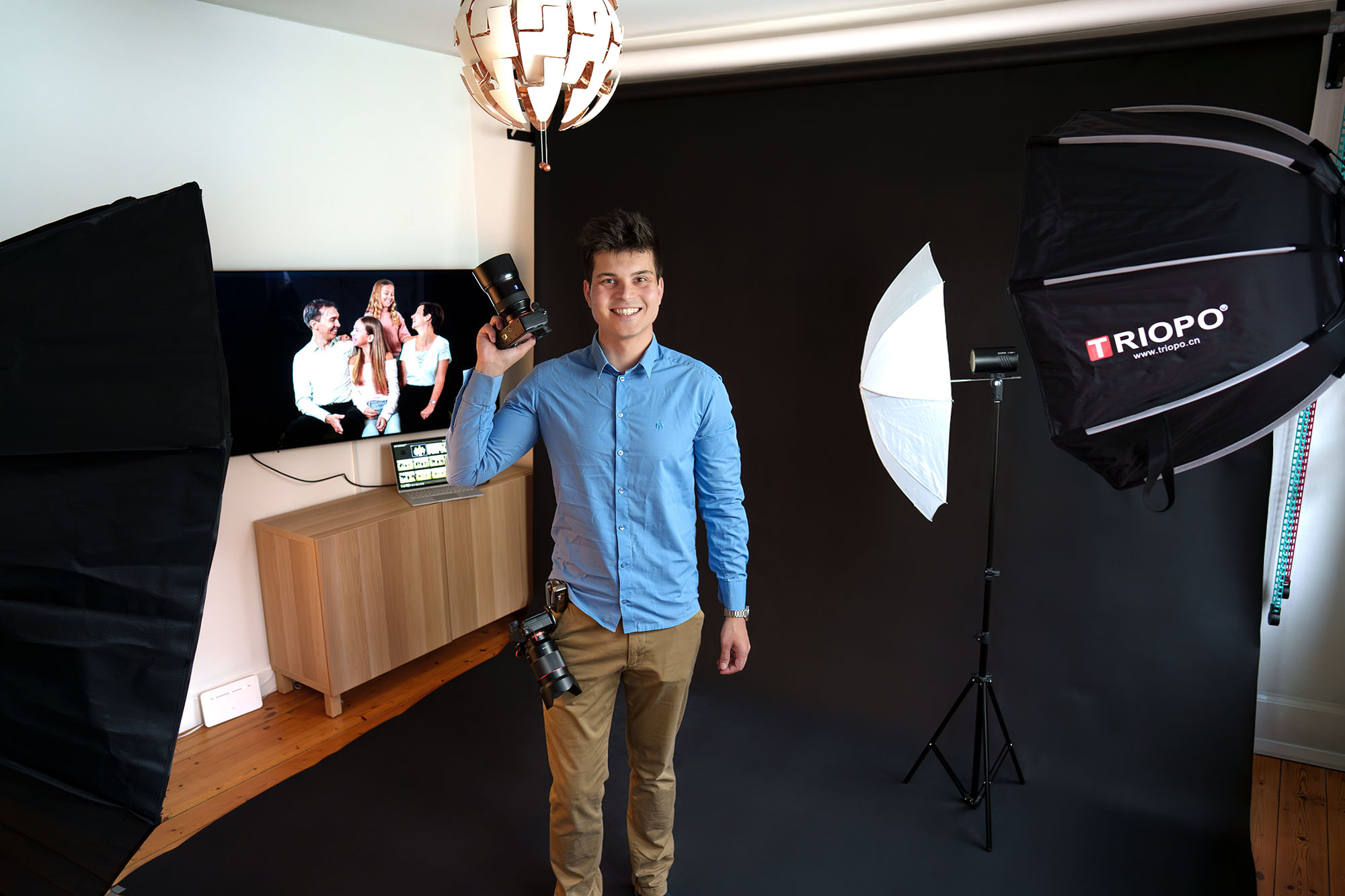 Fotografering i hjemmestudie